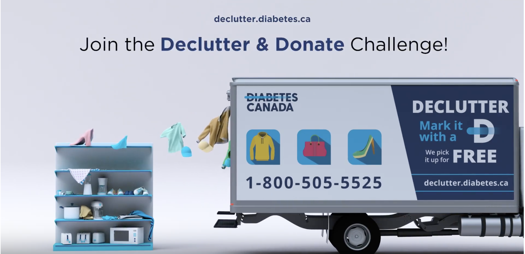 The Diabetes Canada “Declutter and Donate Challenge” Chime Digital